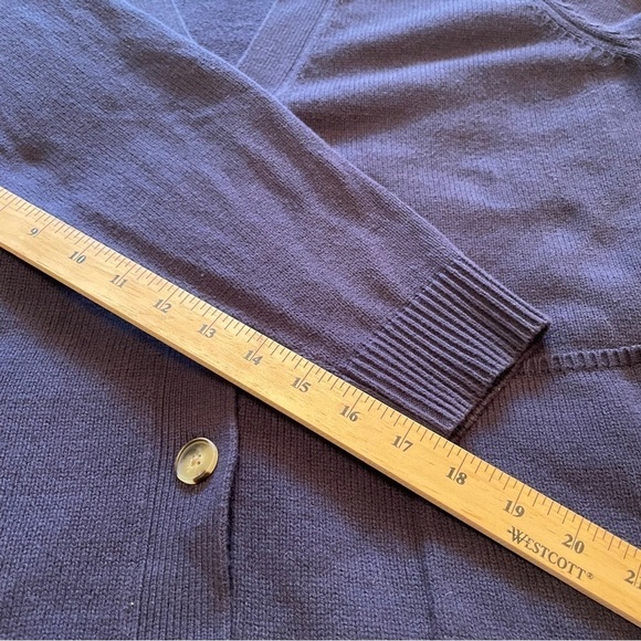 Letterman Cardigan Sweater button up- White Stripes -Letter B on Pocket Size XL - Picture 6 of 11